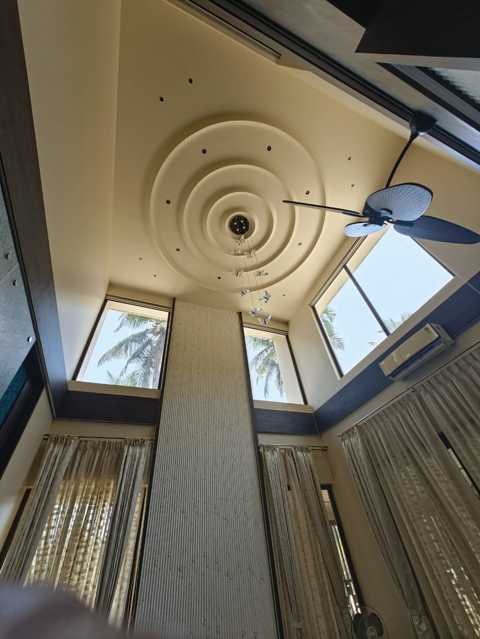 Circular false ceiling bungalow